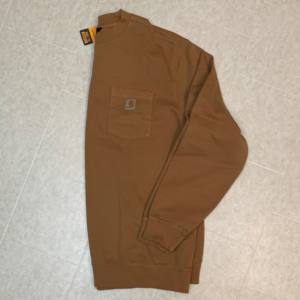 Carhartt Men's Tan Crewneck Sweater